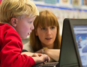 A boy at a Code Club