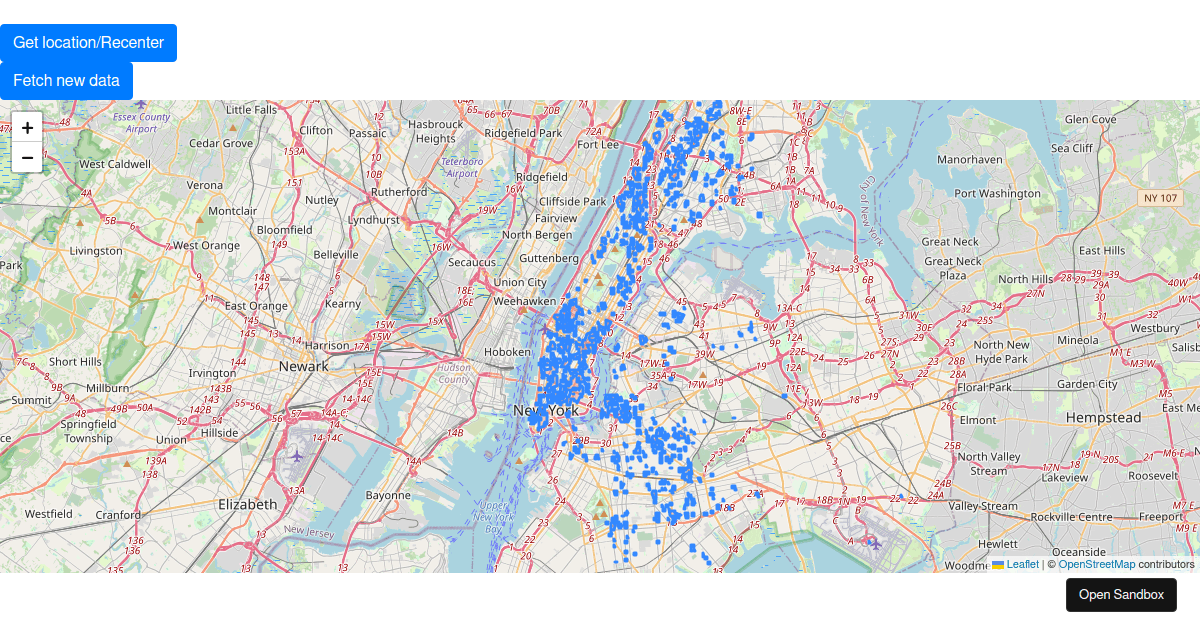 How do I clear a leaflet map in react so I can map fresh data?