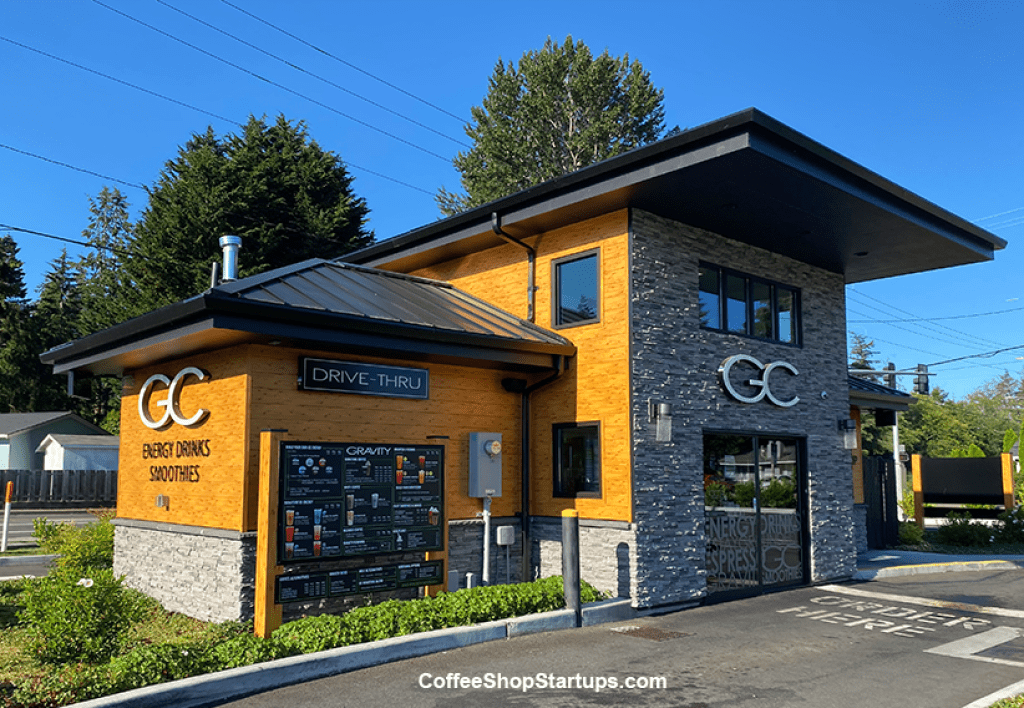 A new drive thru coffee shop opens