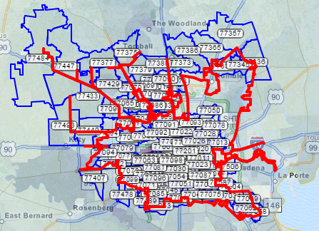 City Of Houston Zip Code Map