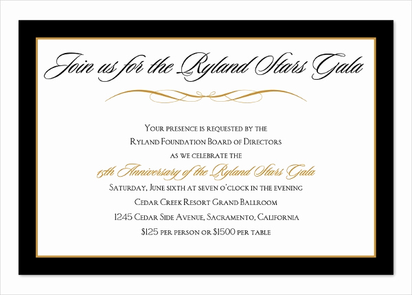 Business Dinner Invitation Template - Collegio Sanlorenzo Template