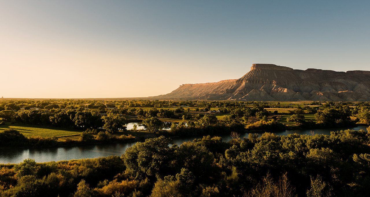 Mt. Garfield and the Colorado River