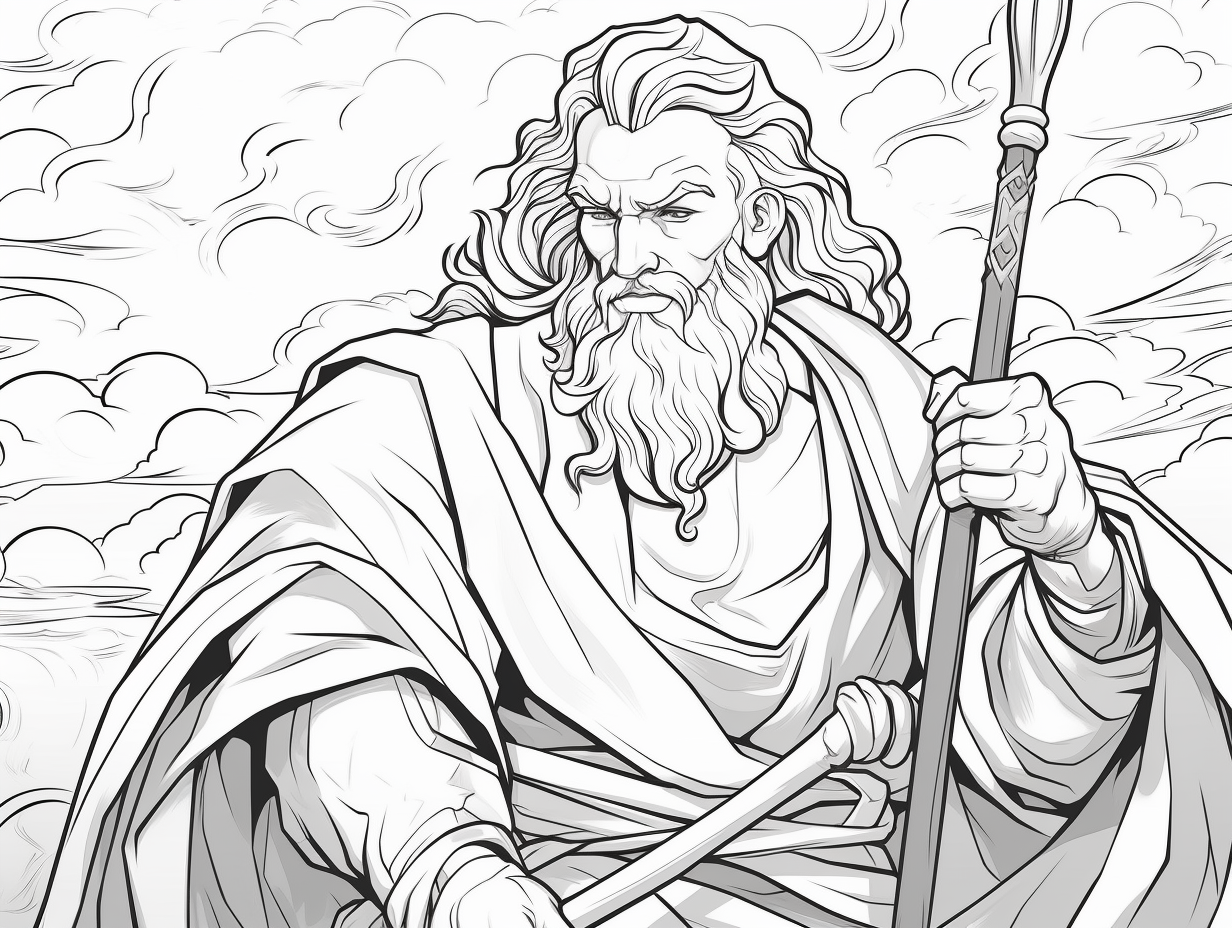 Moses Leading The Israelites Coloring - Coloring Page