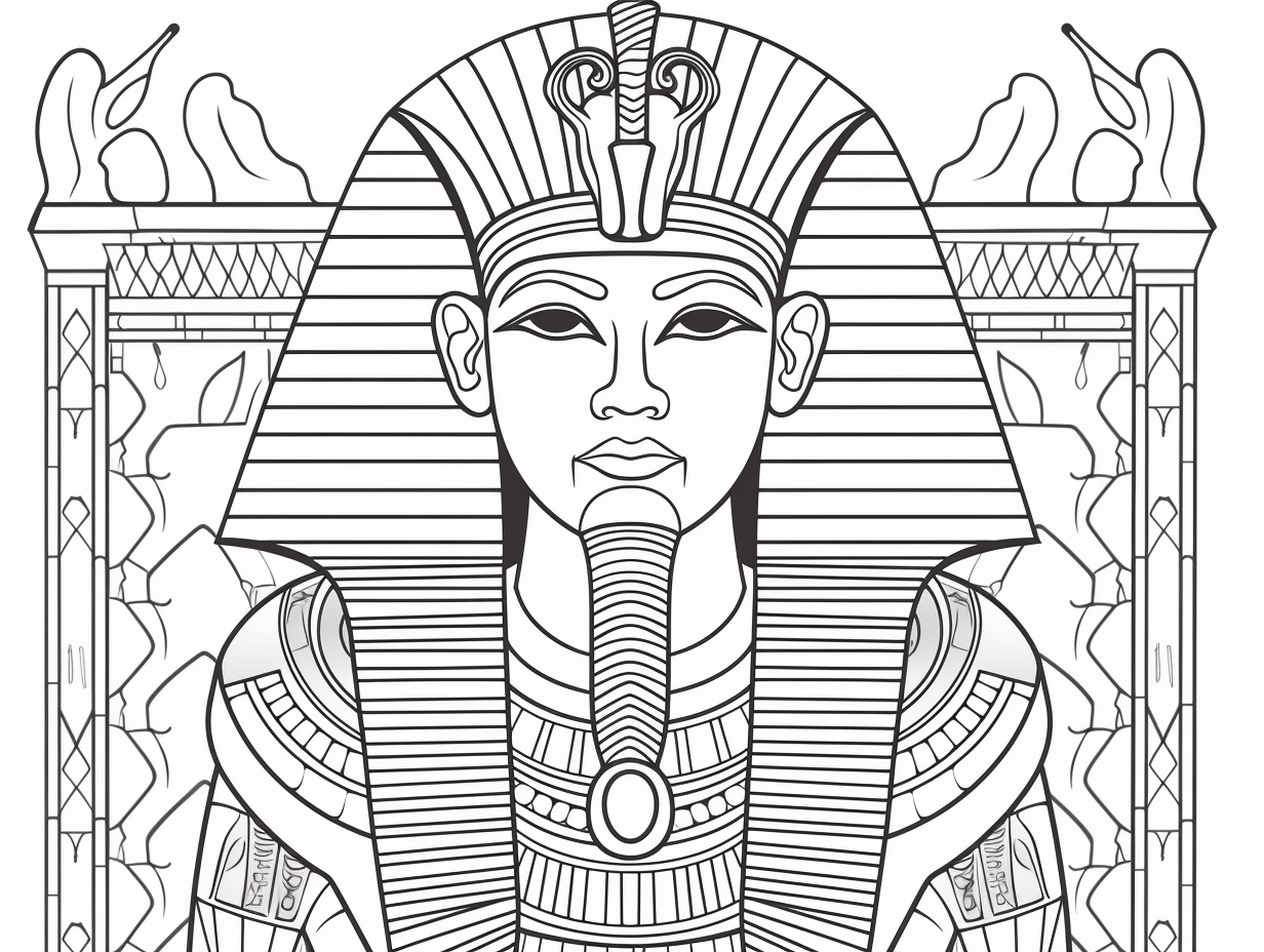 Mysteries Of Egypt: Adult Coloring - Coloring Page