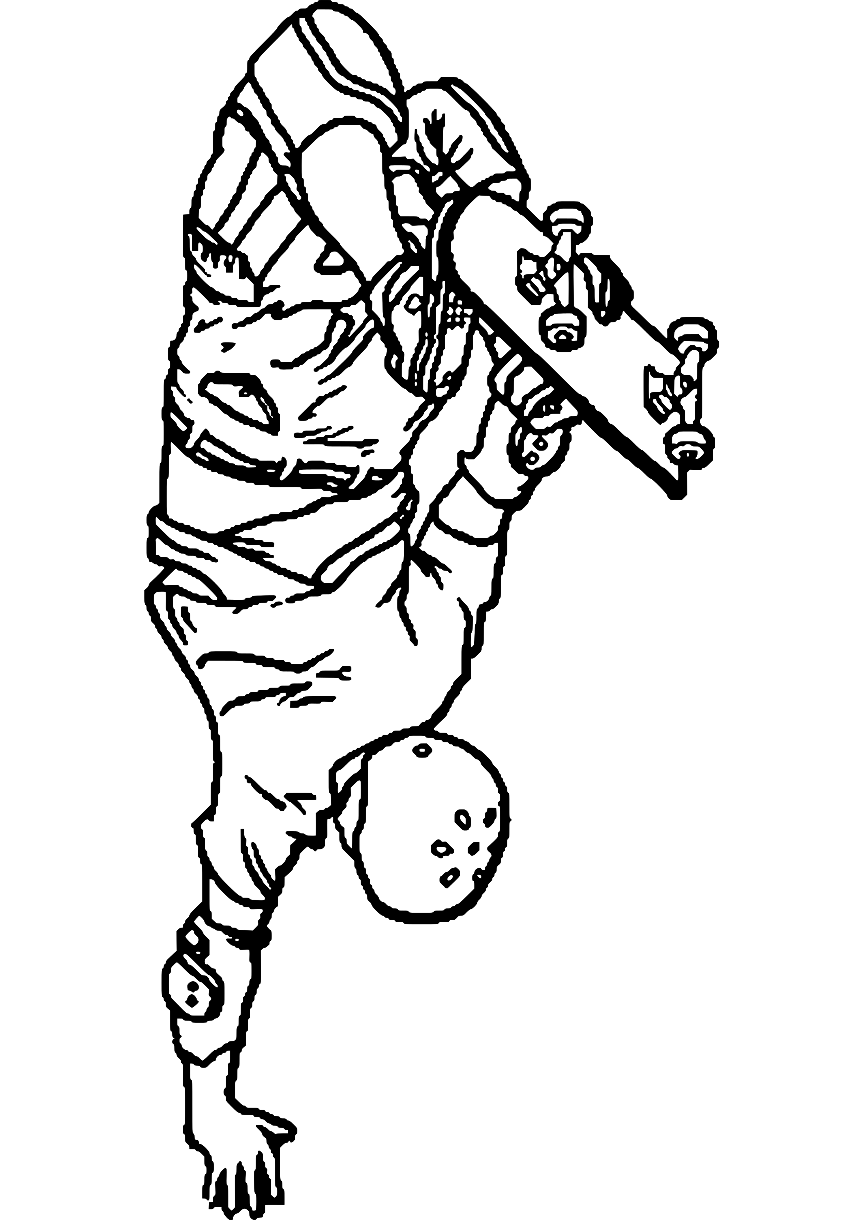 Skateboarder Coloring Page