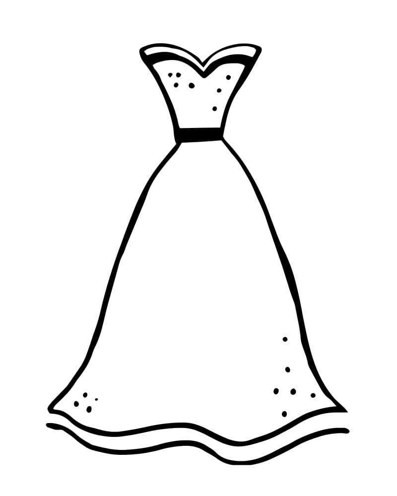 La Robe coloring page