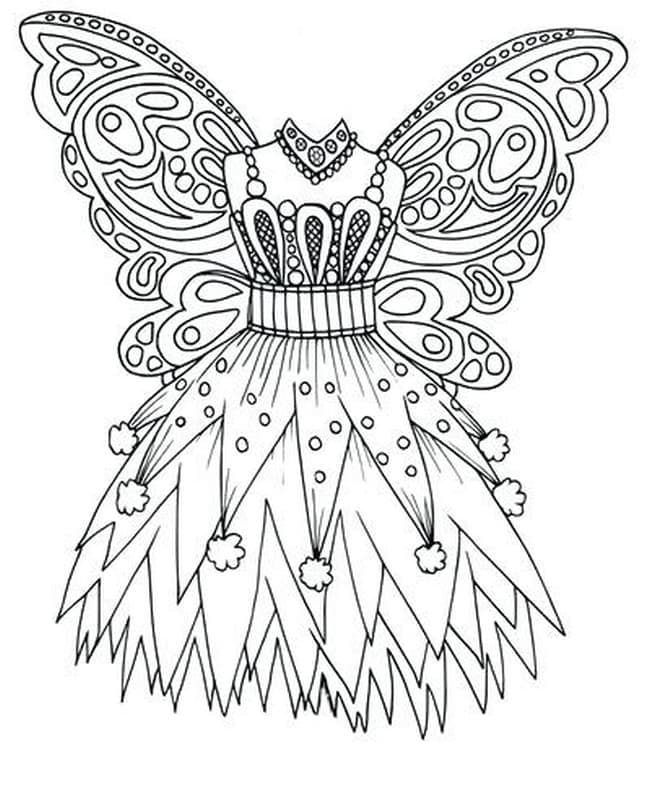 Robe de Fée coloring page