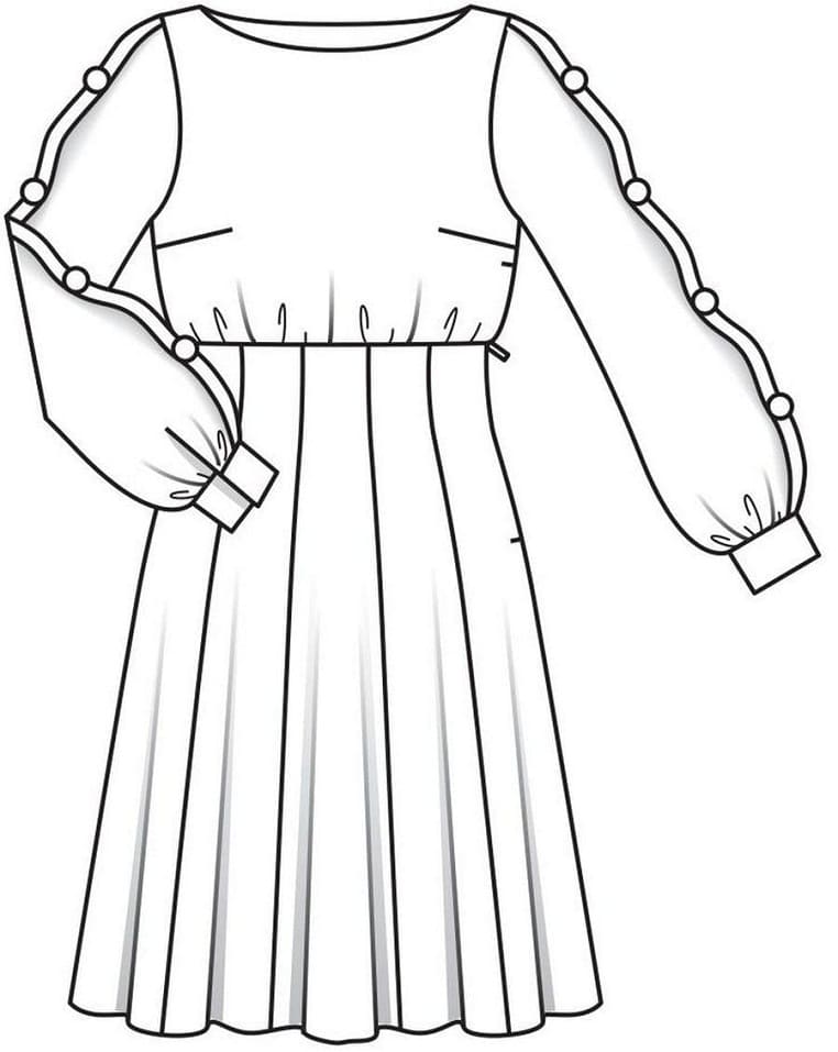 Robe une Pièce coloring page