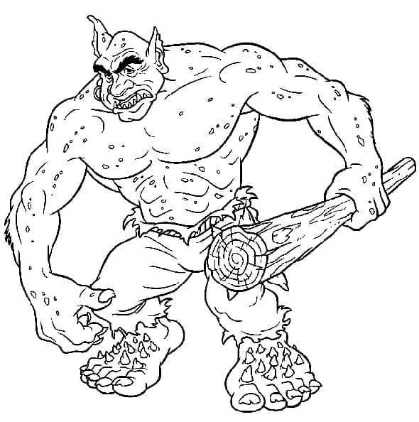 Ogre Géant coloring page