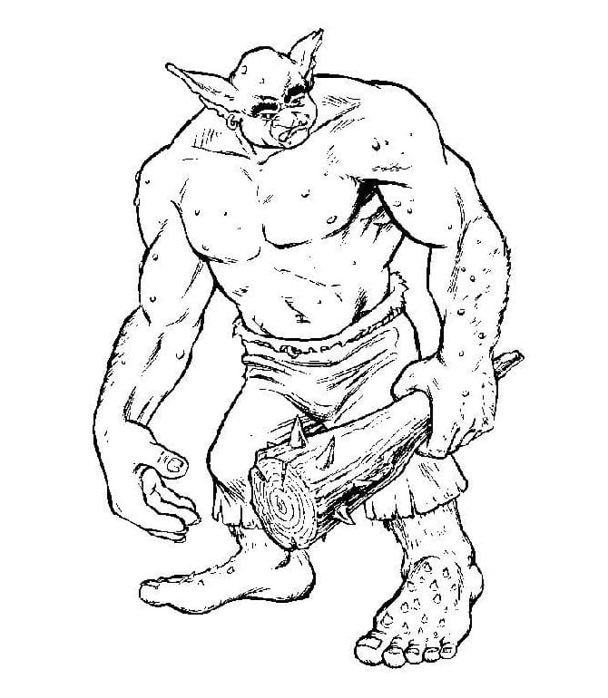 Ogre Gratuit coloring page