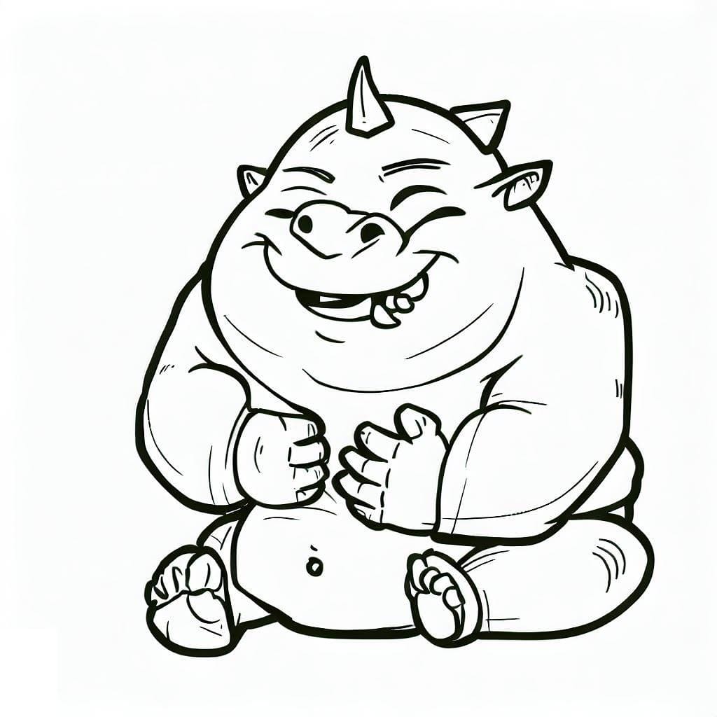 Petit Ogre coloring page