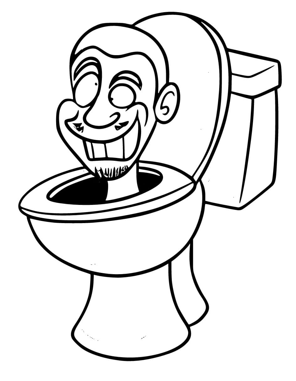 Coloriage Image de Skibidi Toilet