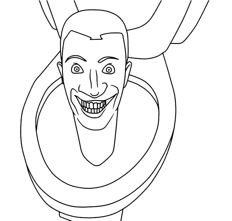 Coloriage Skibidi Toilet Gratuit Pour les Enfants