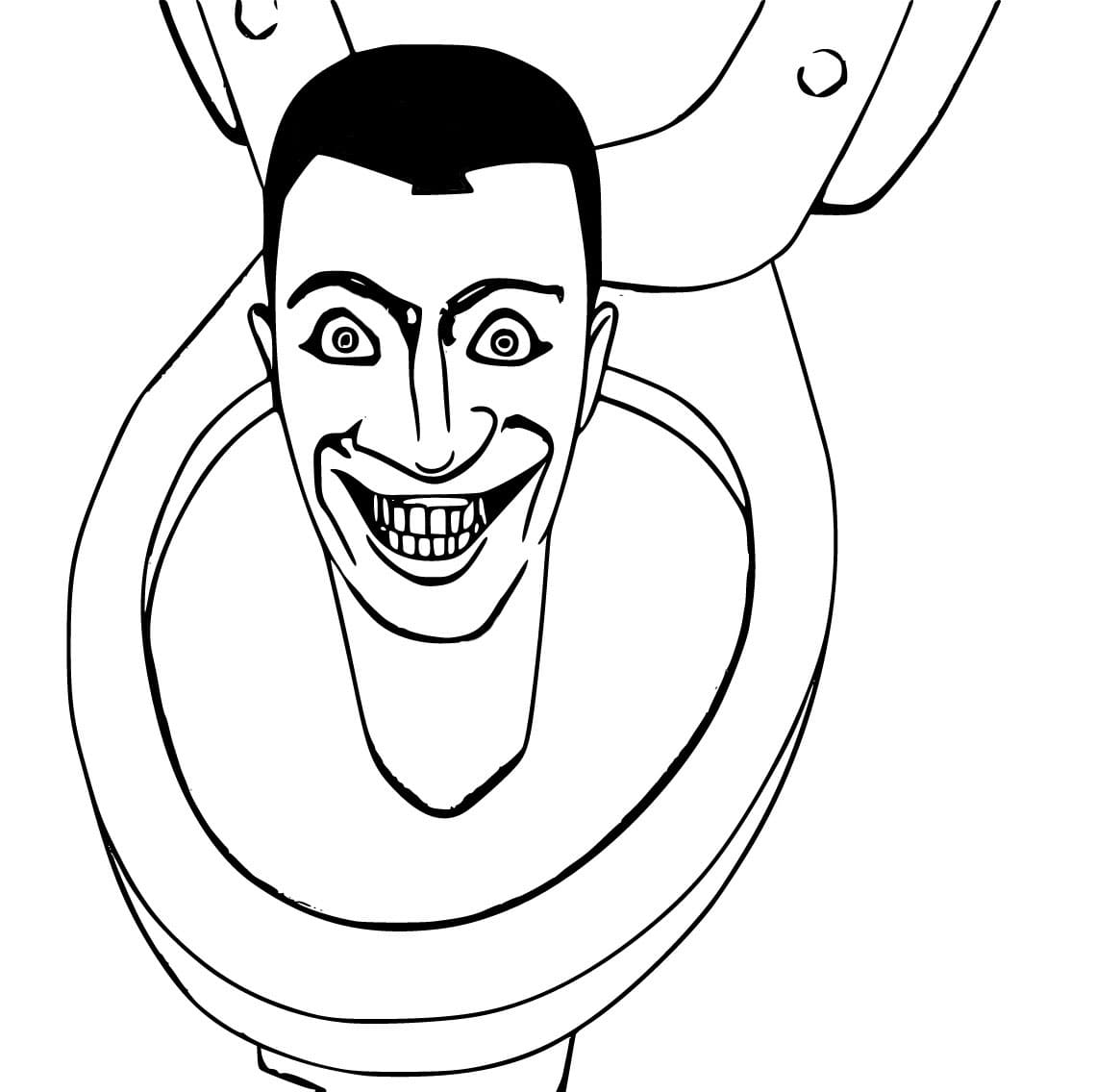 Coloriage Skibidi Toilet Imprimable