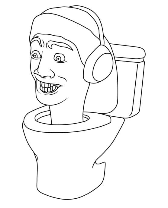 Coloriage Skibidi Toilet Pour Enfants