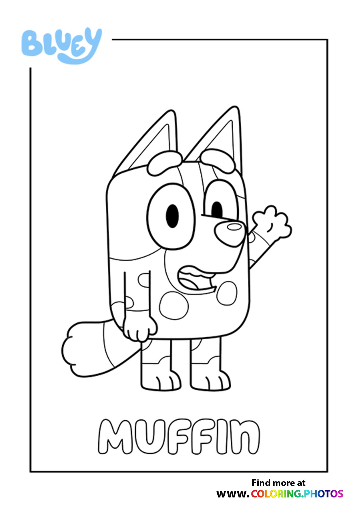 Bluey Friends Coloring Pages