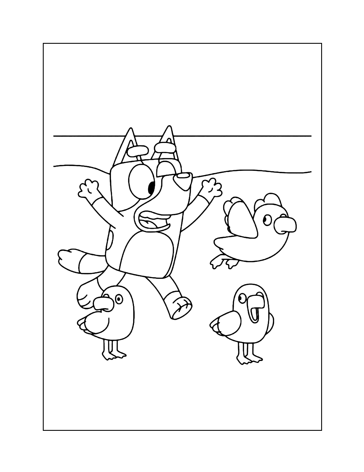 Bluey Coloring Page - fundraisingnest.com