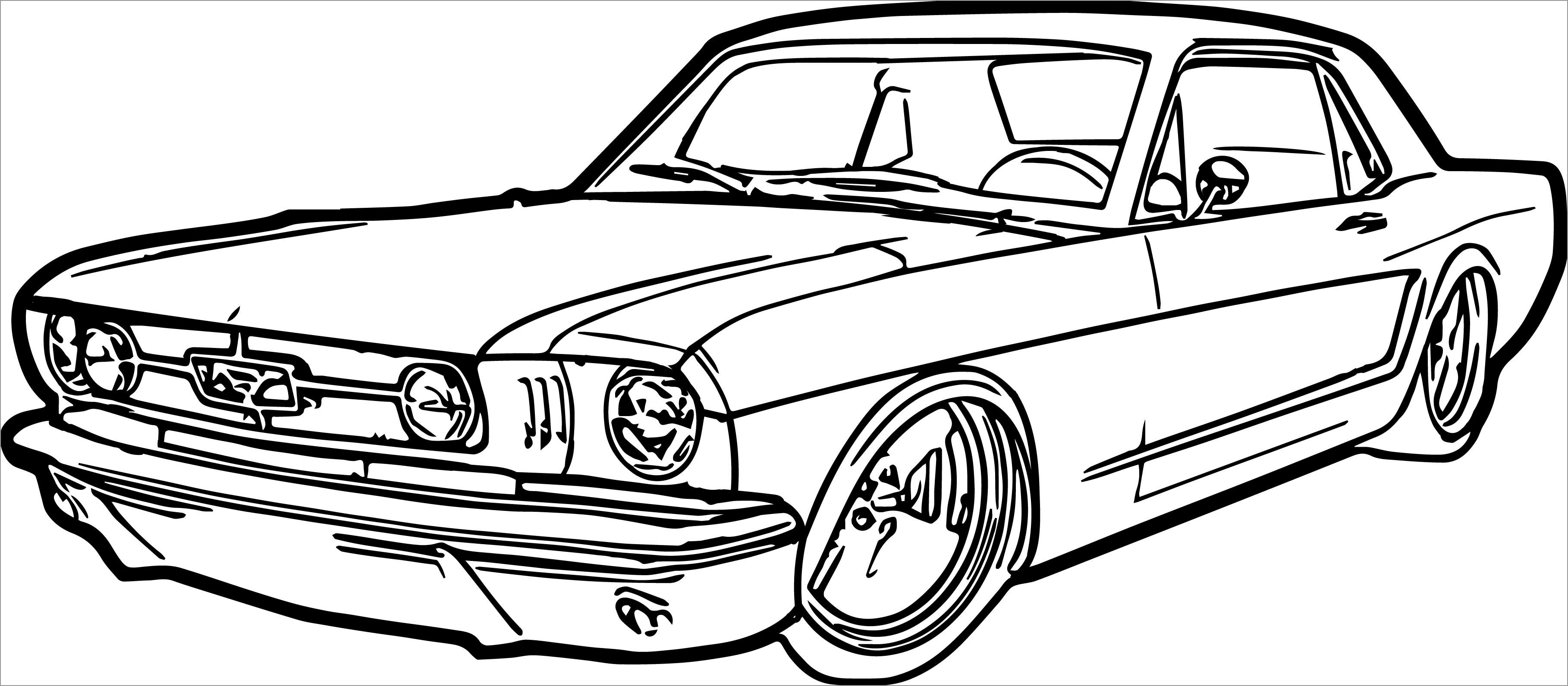 Luxury Antique Car Coloring Page