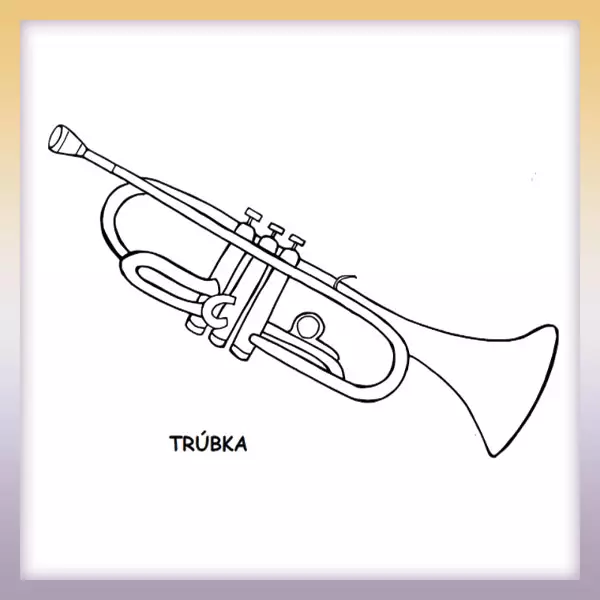 Trumpet Coloring Pages