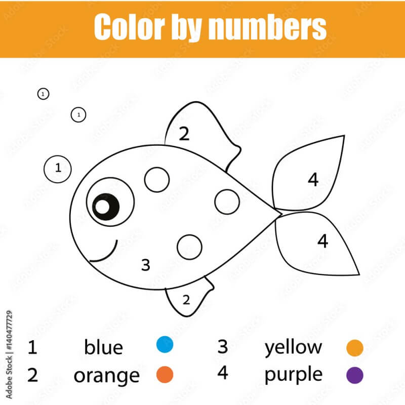 Little fish color by number Color By Number