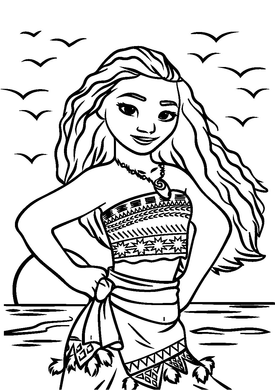 Moana Coloring Pages