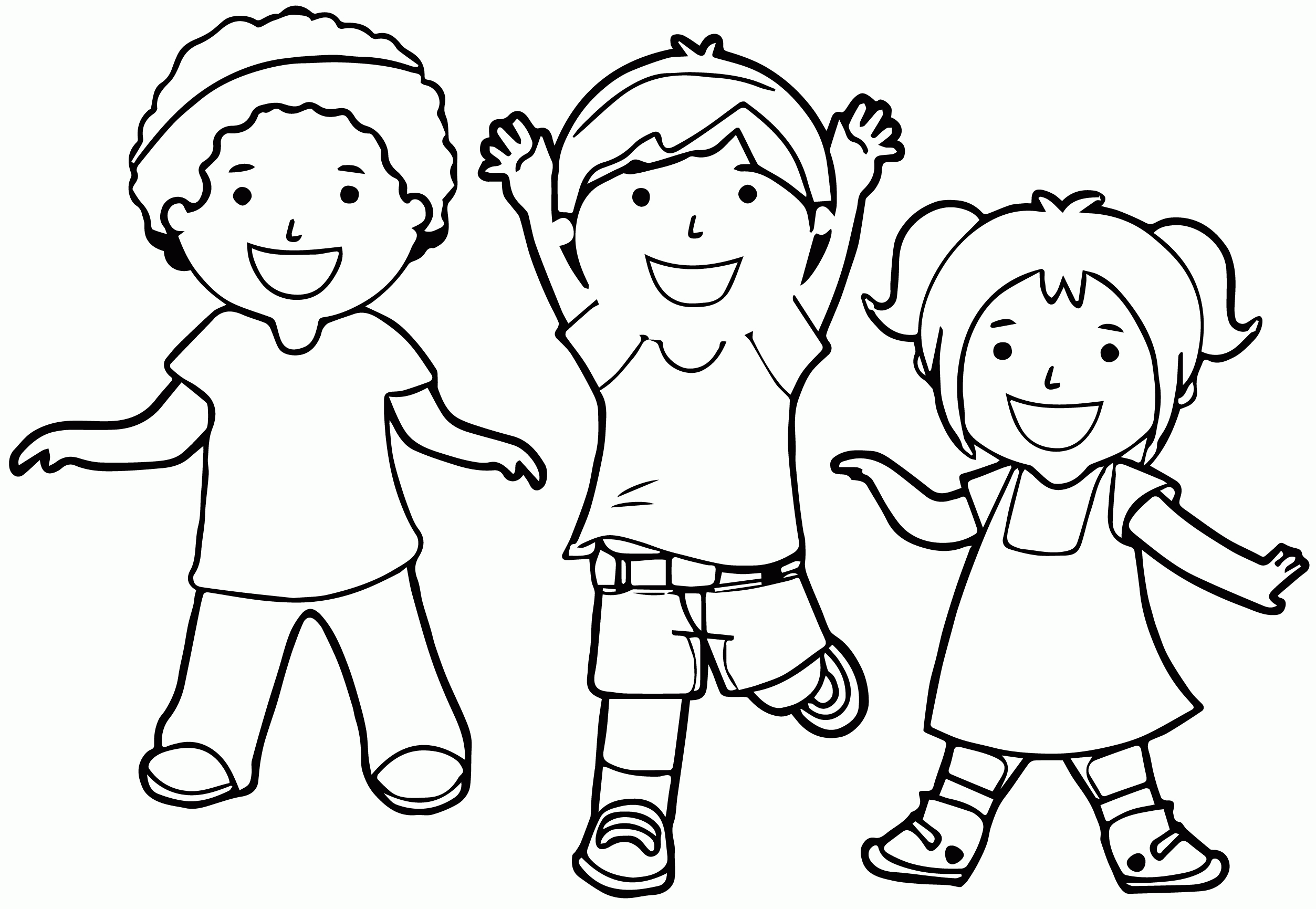 Child Coloring Clip Art