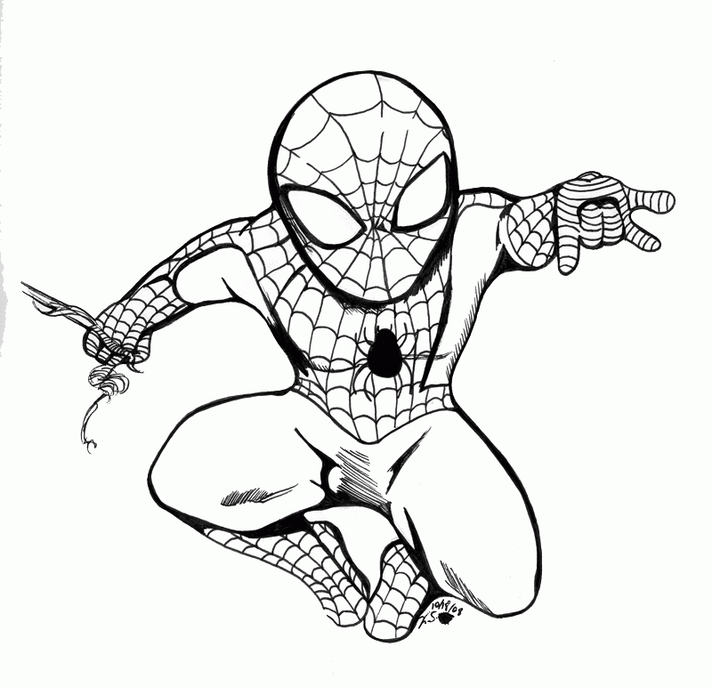 Spiderman Pictures To Draw - Coloring Home