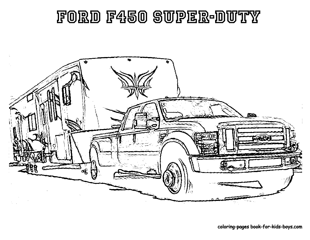 Trucks Coloring Sheets Printable