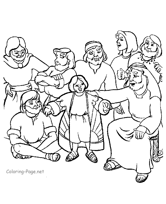 Coloring Pages For Joseph And His Brothers - coloring.edu.pl