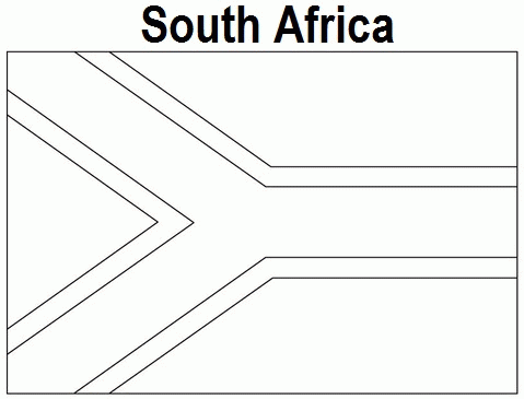 South Africa Flag Coloring Page South African Flag So - vrogue.co