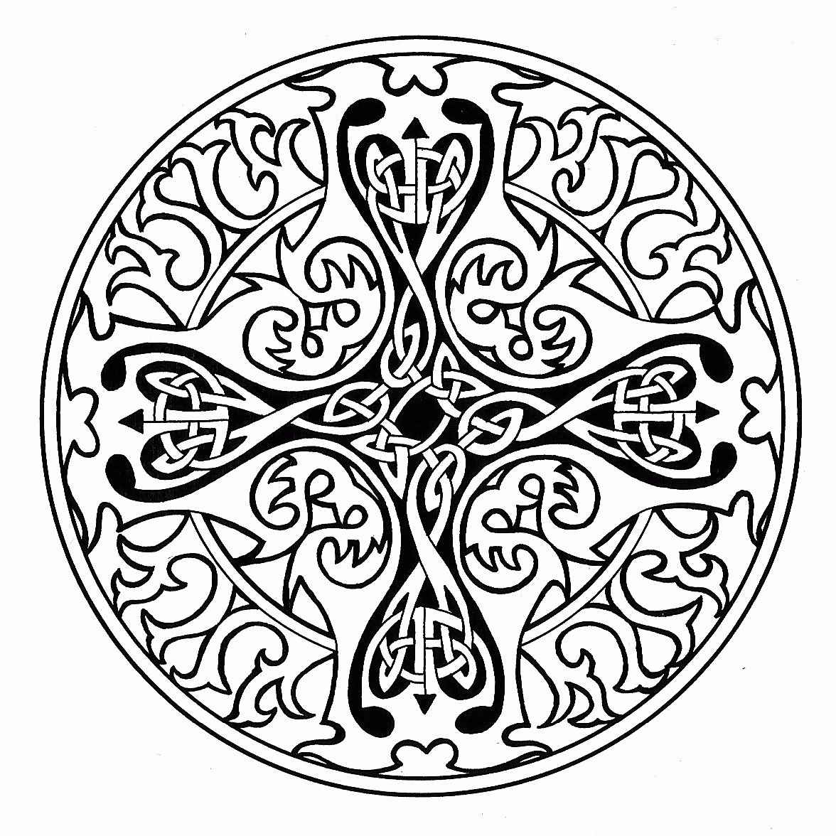 A Colorier Celtic Coloring Coloring Pages Mandala Coloring Pages ...