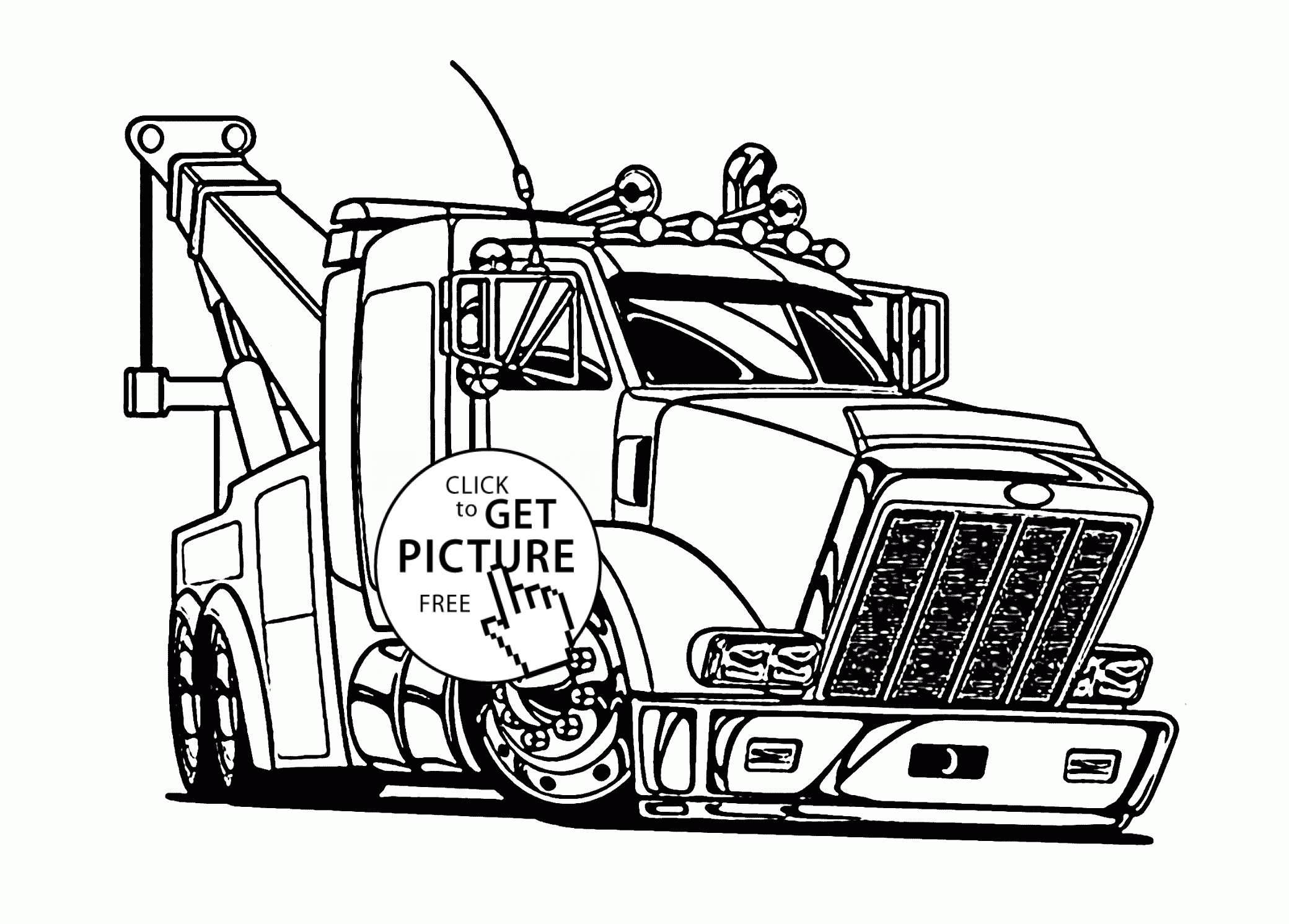 Printable Coloring Pages Trucks - Printable World Holiday