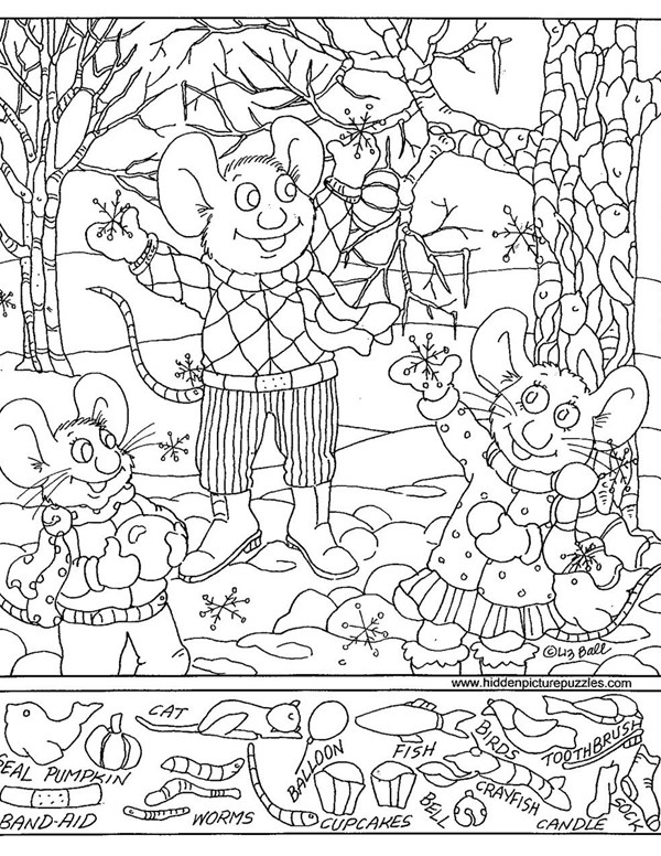 Hidden Object Coloring Pages - Coloring Home D3C