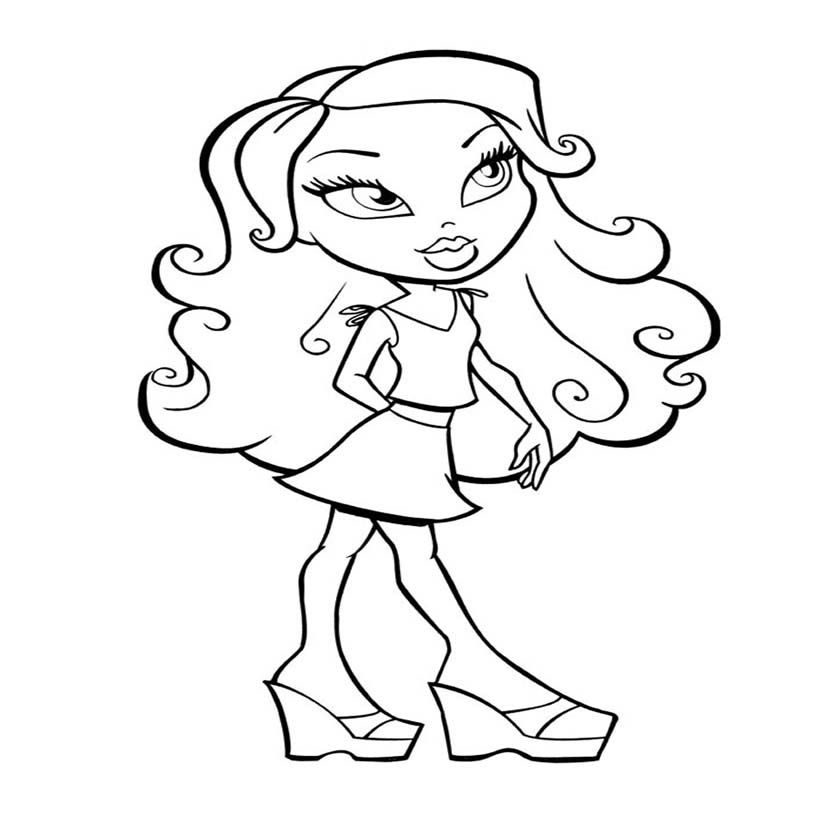 Bratz Dolls Coloring Pages - Coloring Home