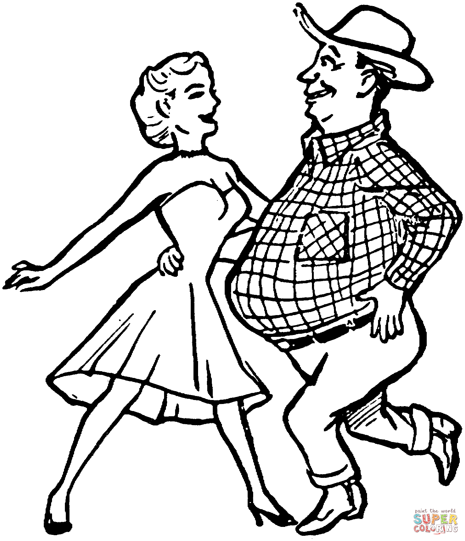 Printable Dance Coloring Pages - Printable Blank World