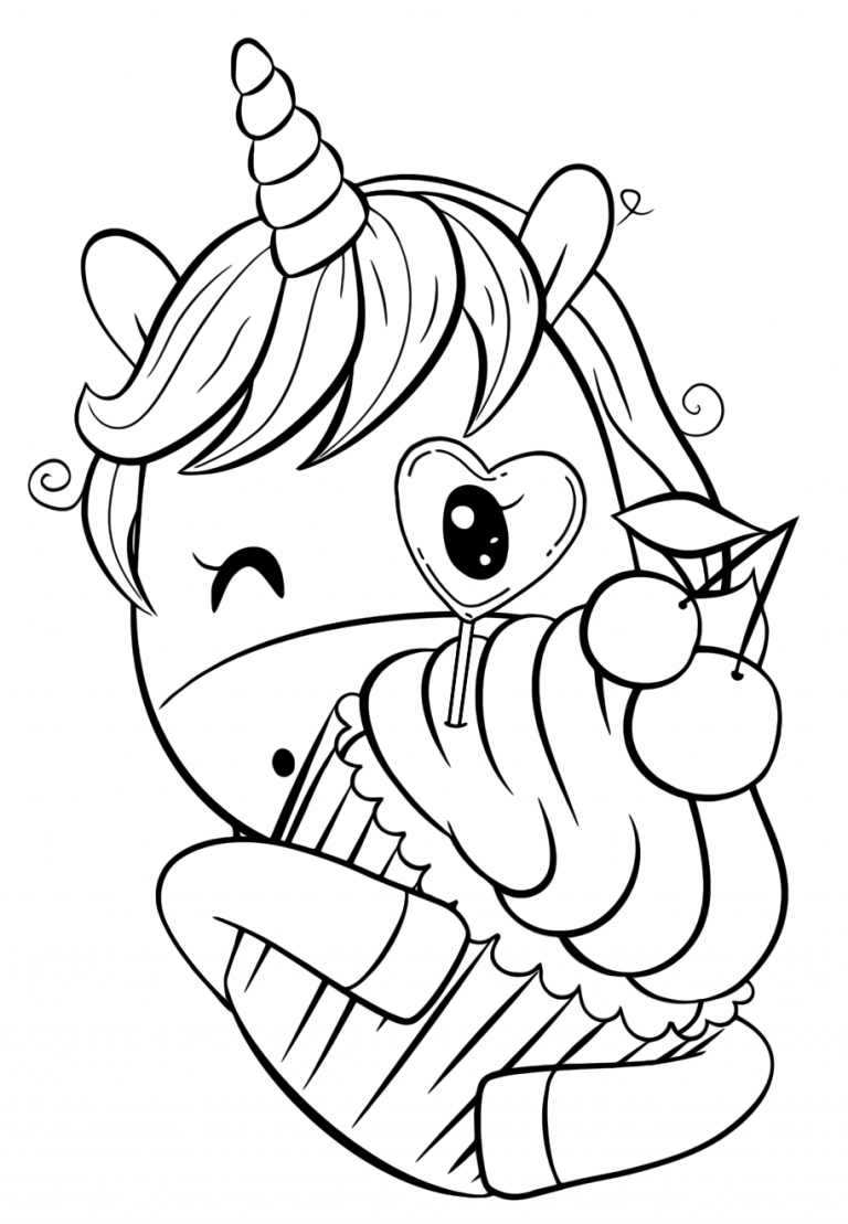 Unicorn Coloring For Kids Coloring Pages