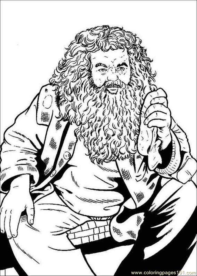 Harry Potter Coloring Pages Hagrid