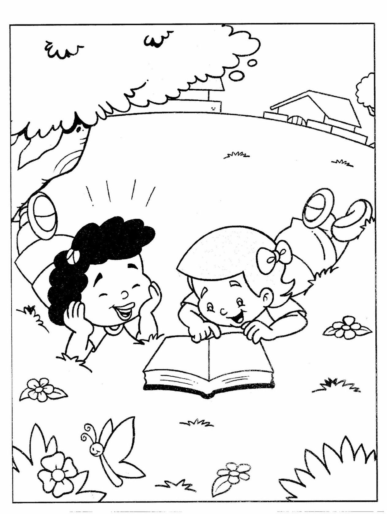 Freebieshelga Reading Coloring Page By Moondustowl On - vrogue.co