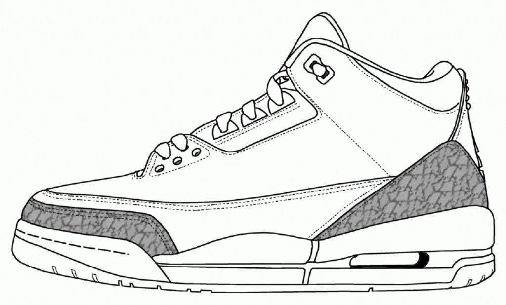 Air Jordan Shoes Coloring Pages at Lori Mullen blog