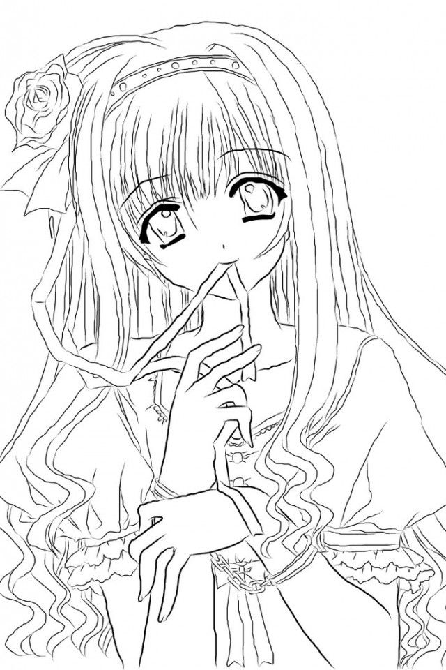 Free Printable Anime Coloring Pages - Coloring Home