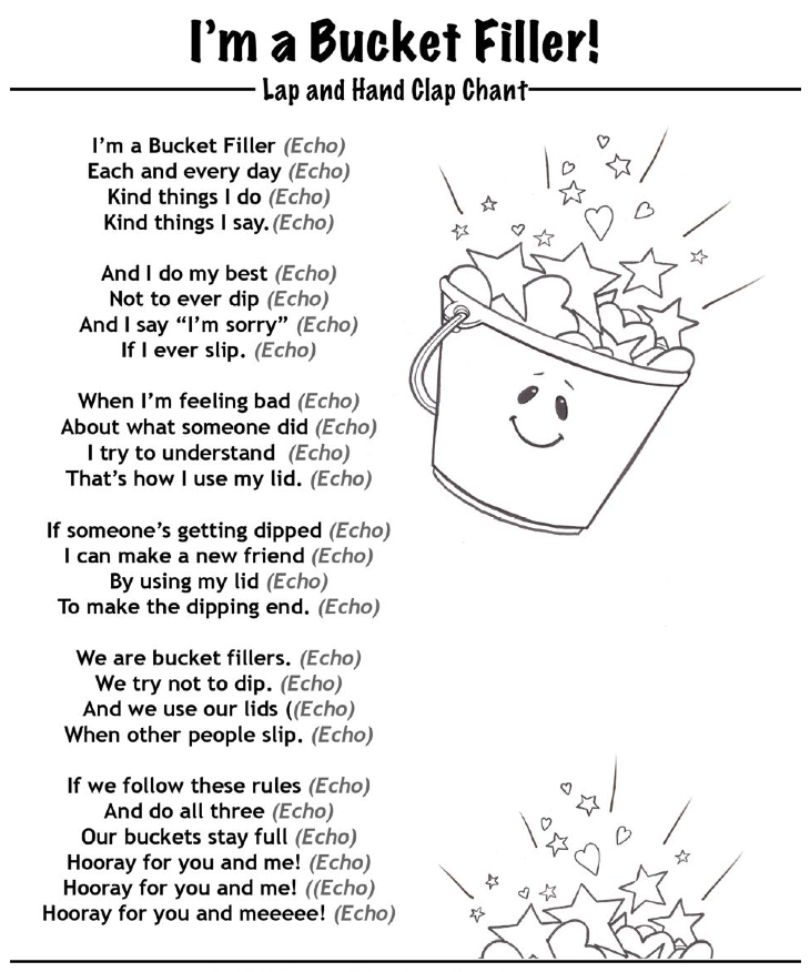 Bucket Filling Worksheets at gensaigeblog Blog