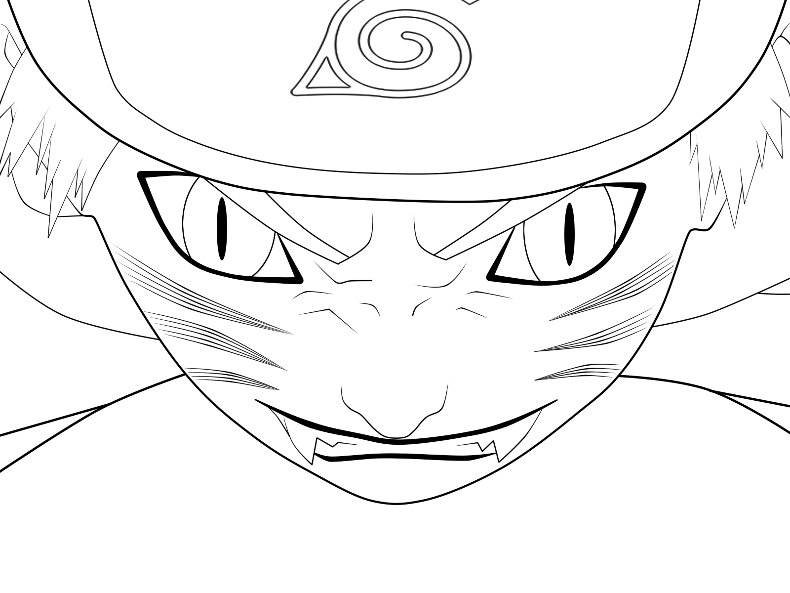 Naruto Nine Tails Coloring Pages