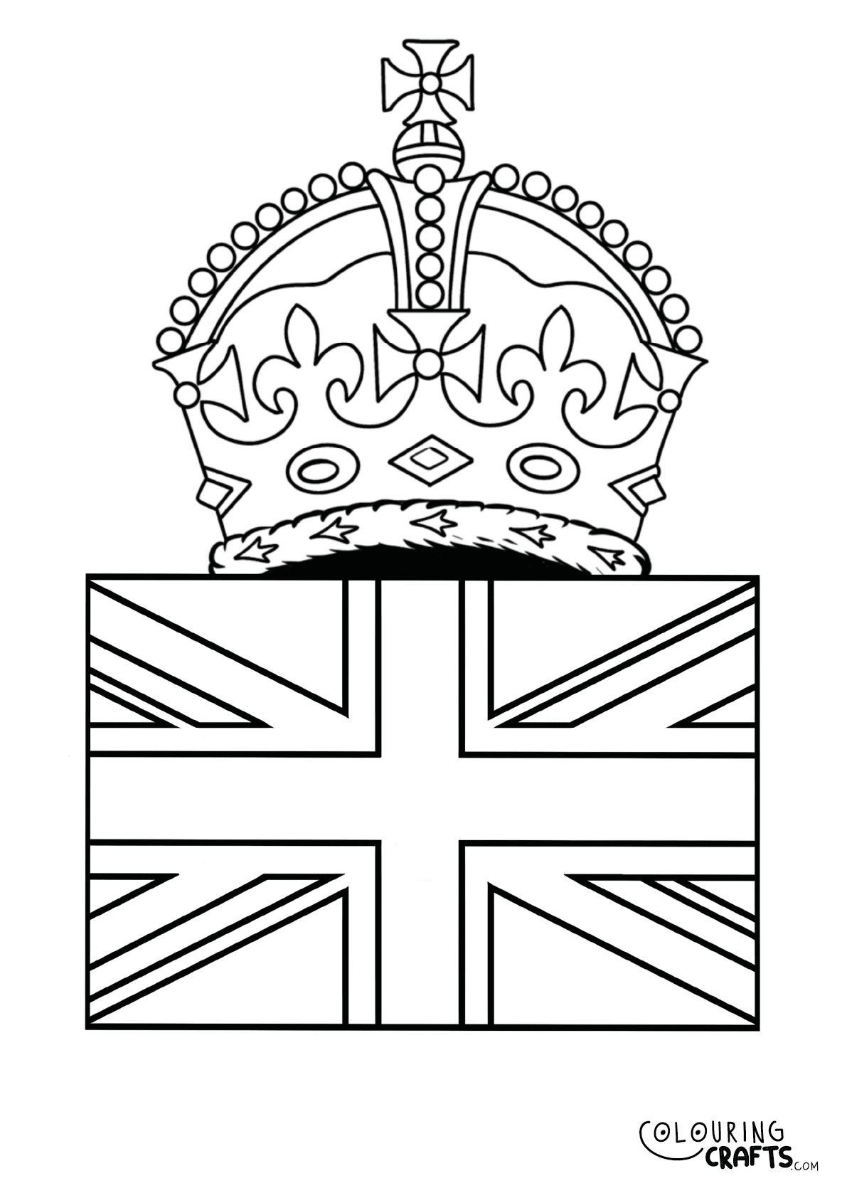 Union Jack Colouring Sheets Free