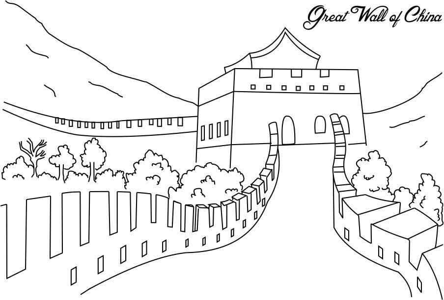 China coloring pages to download and print for free