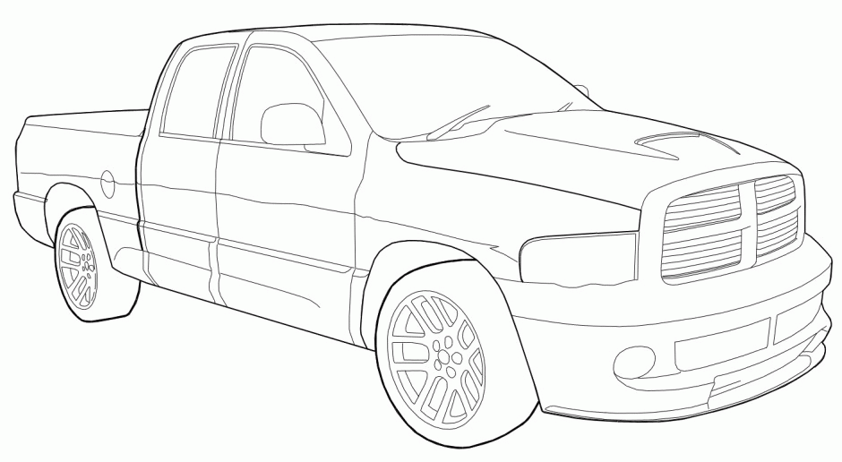 Ram Truck Coloring Pages - vrogue.co