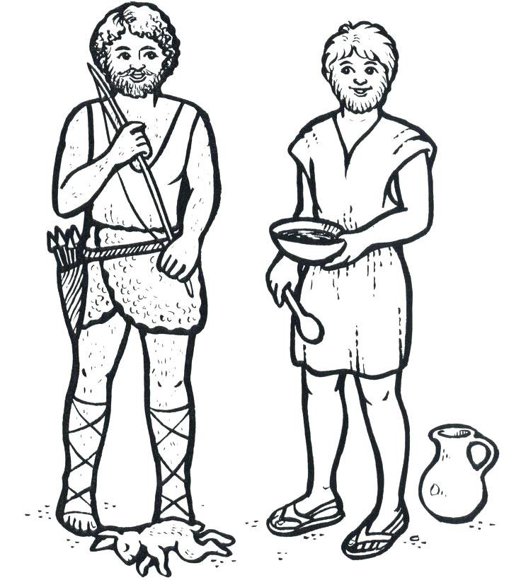 Coloring Page For Jacob And Esau Coloring Pages