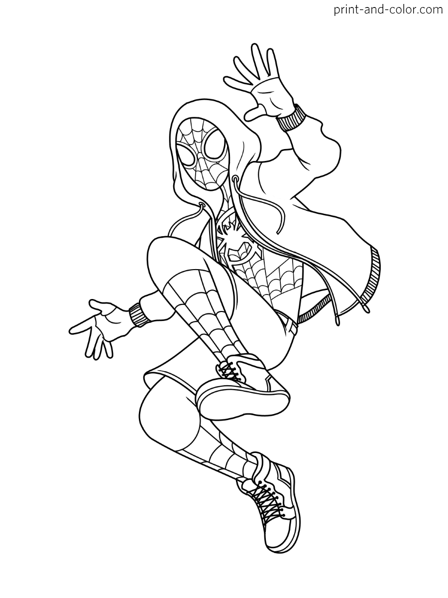 Spider Man Coloring Page. Print And Color.com - Coloring Home