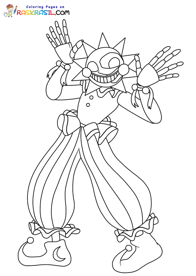 Sundrop FNAF Coloring Pages