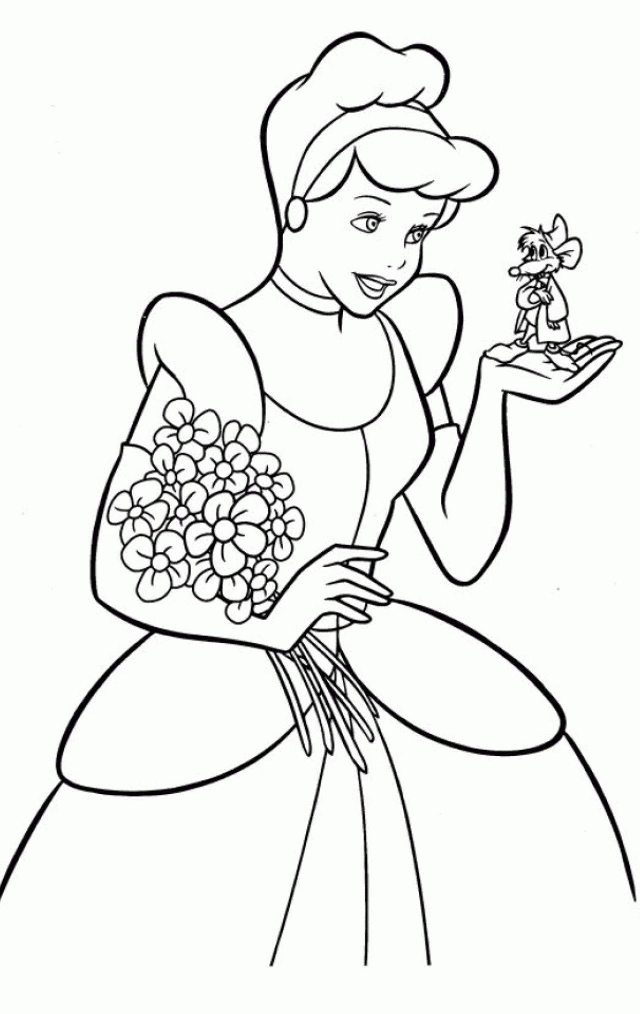 Free Printable Cinderella Coloring Pages