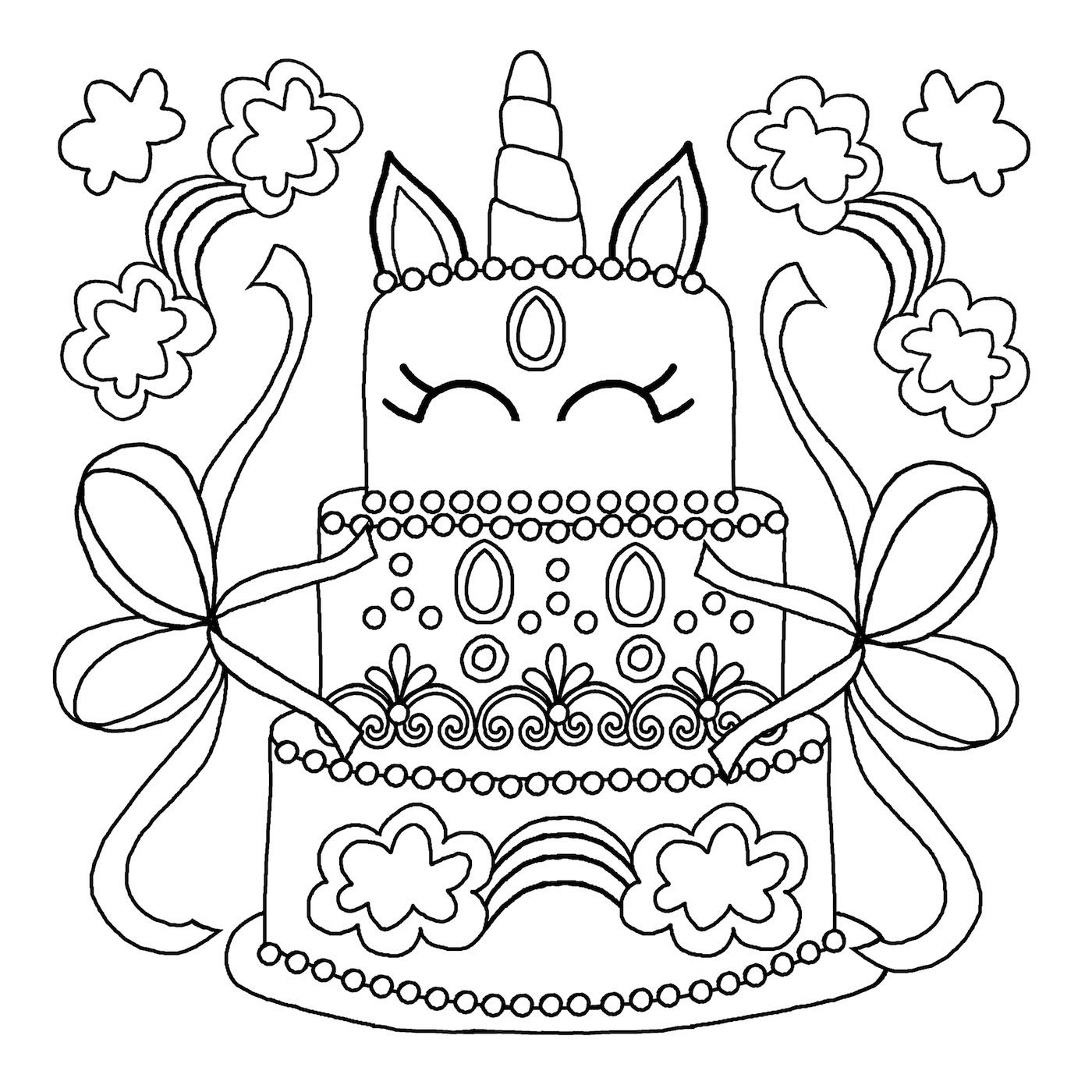 Free printable unicorn coloring pages - compmilo